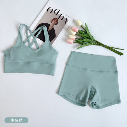 Peach Butt-Lifting Yoga Set for Women