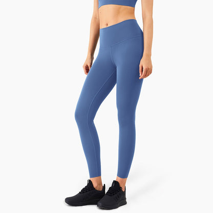 Women's High-Waist Peach Hip Pocket Fitness Leggings