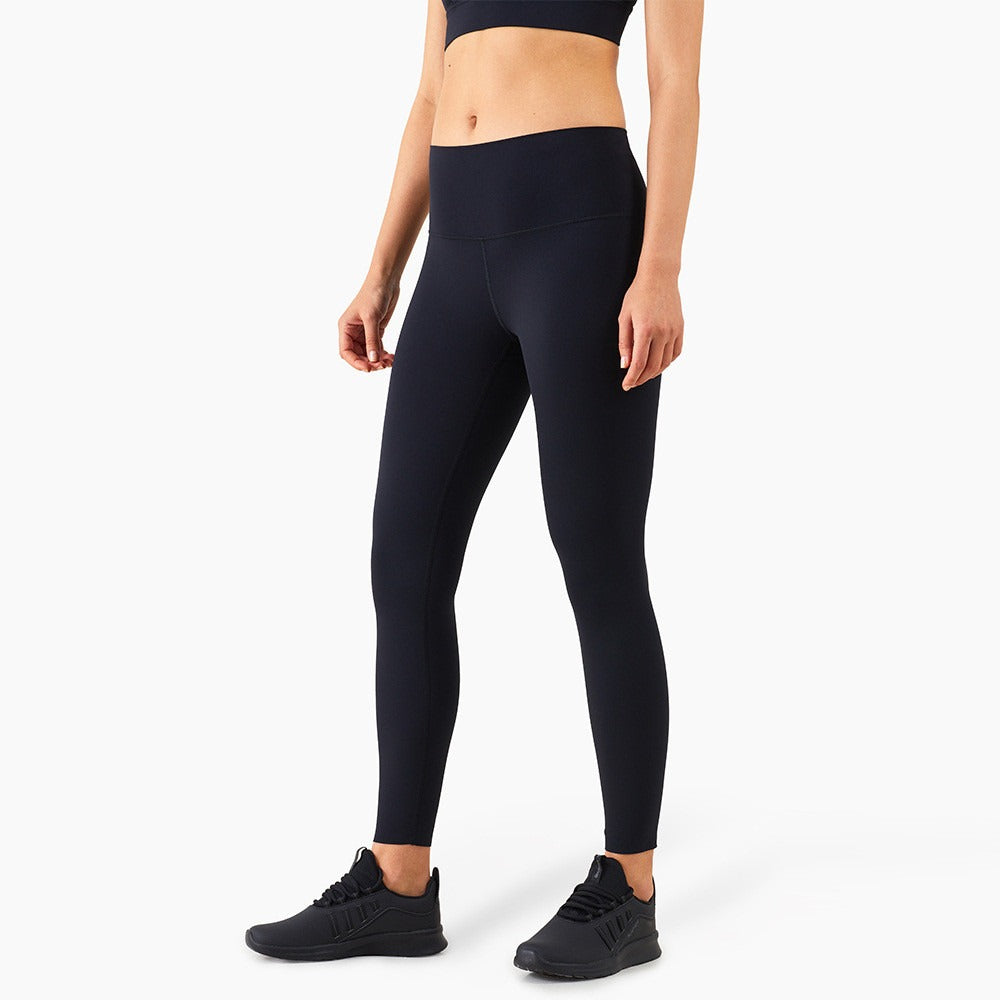 Women's High-Waist Peach Hip Pocket Fitness Leggings